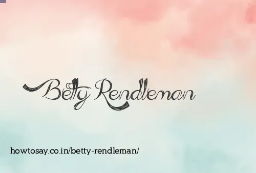 Betty Rendleman