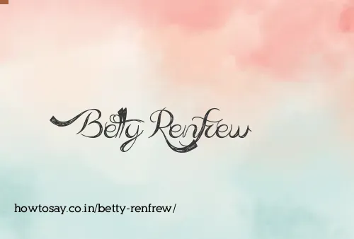 Betty Renfrew