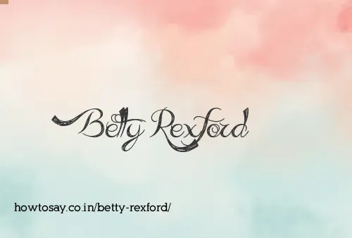 Betty Rexford