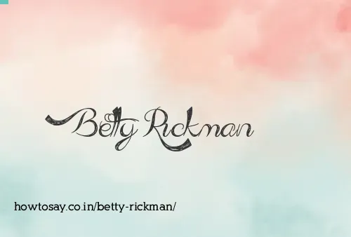 Betty Rickman
