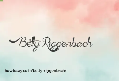 Betty Riggenbach