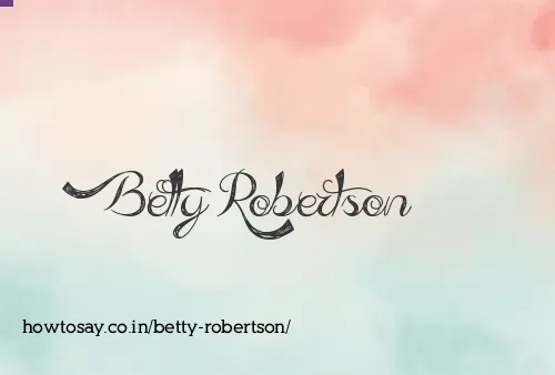 Betty Robertson