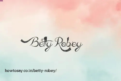 Betty Robey