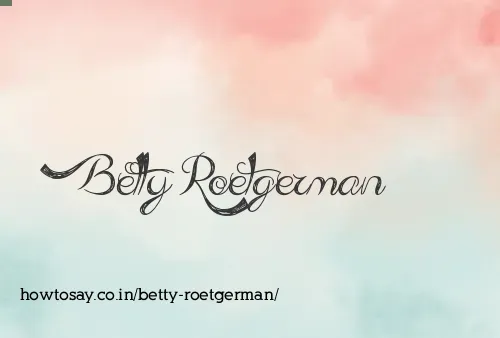 Betty Roetgerman