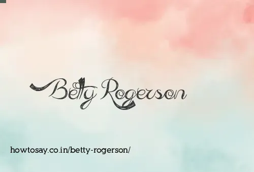 Betty Rogerson
