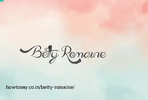 Betty Romaine