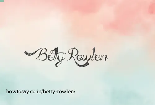 Betty Rowlen
