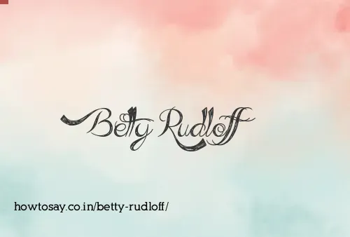 Betty Rudloff