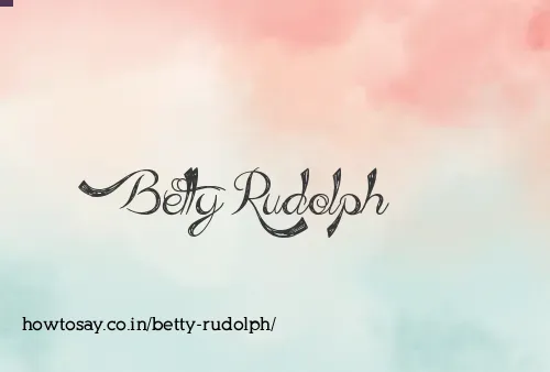 Betty Rudolph