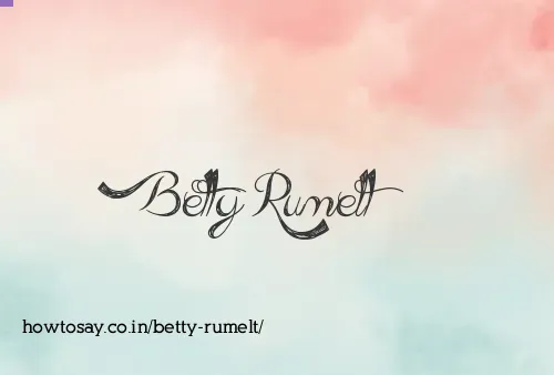 Betty Rumelt