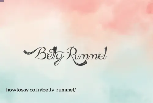 Betty Rummel