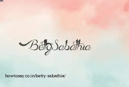 Betty Sabathia
