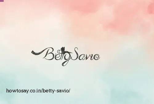 Betty Savio