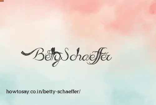 Betty Schaeffer