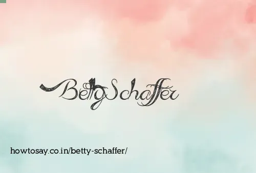 Betty Schaffer
