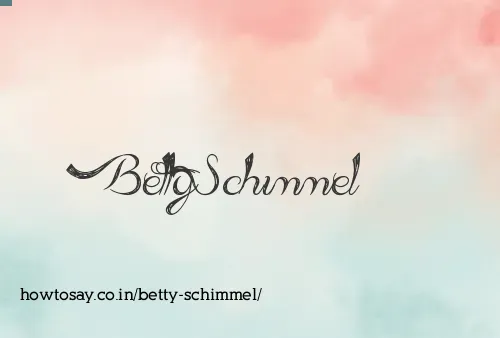 Betty Schimmel