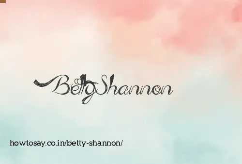 Betty Shannon