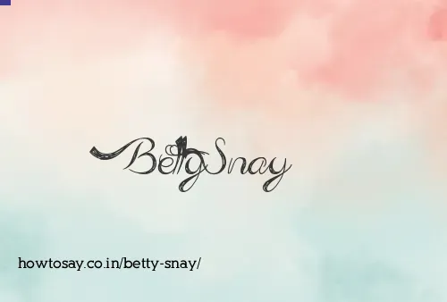 Betty Snay