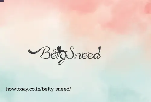 Betty Sneed