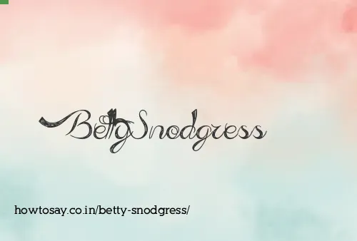 Betty Snodgress