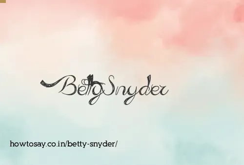 Betty Snyder