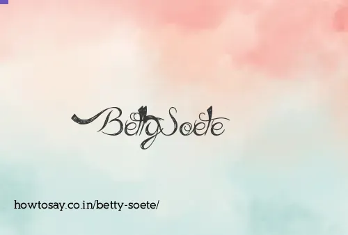 Betty Soete