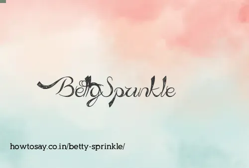 Betty Sprinkle