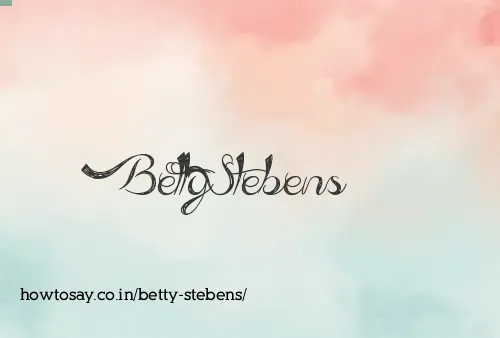 Betty Stebens