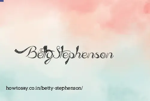Betty Stephenson