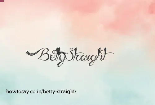 Betty Straight