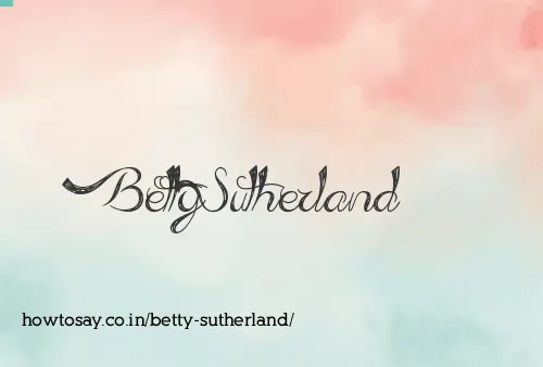 Betty Sutherland