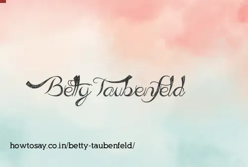 Betty Taubenfeld