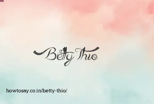 Betty Thio