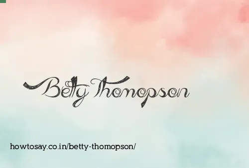 Betty Thomopson