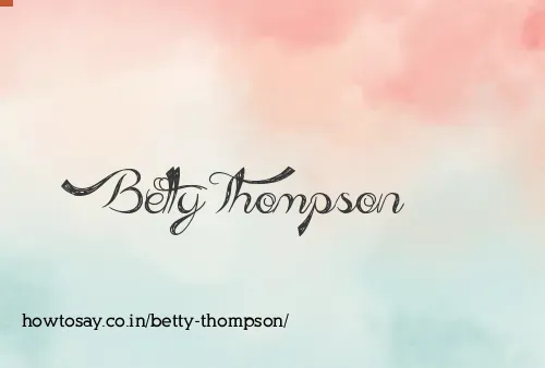 Betty Thompson