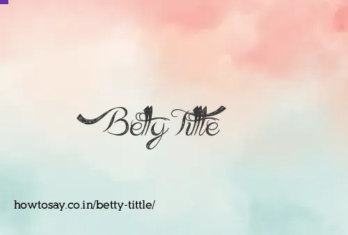 Betty Tittle