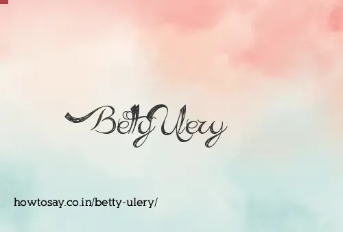 Betty Ulery