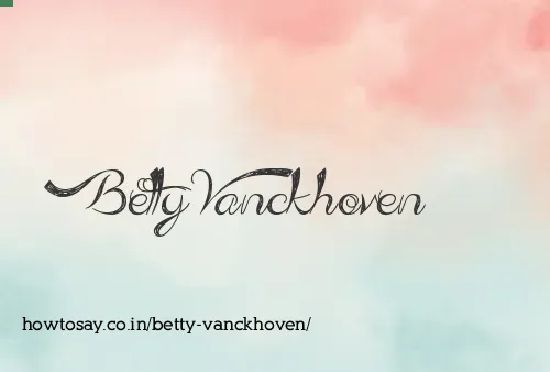 Betty Vanckhoven