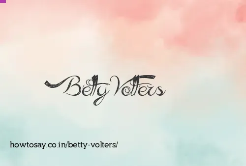 Betty Volters