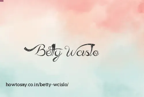 Betty Wcislo
