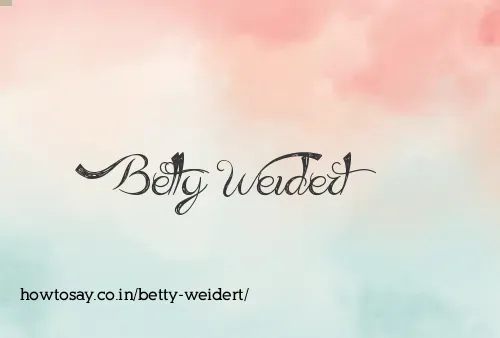 Betty Weidert