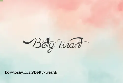 Betty Wiant