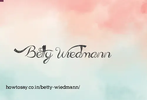 Betty Wiedmann