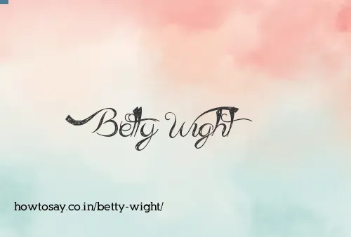 Betty Wight