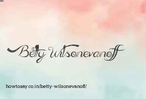 Betty Wilsonevanoff