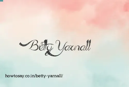 Betty Yarnall