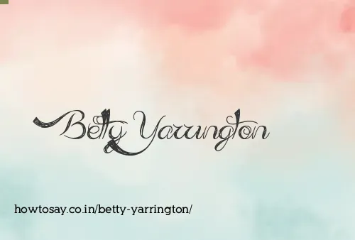 Betty Yarrington