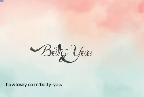 Betty Yee