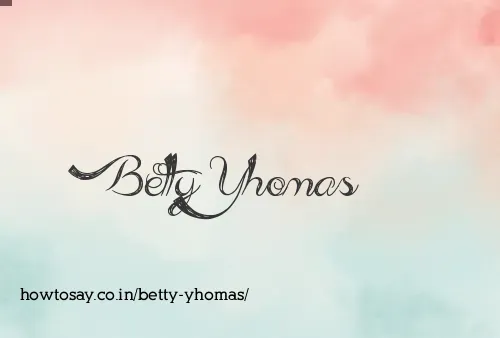 Betty Yhomas