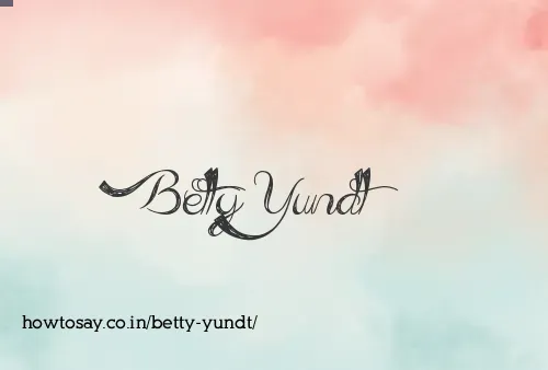 Betty Yundt